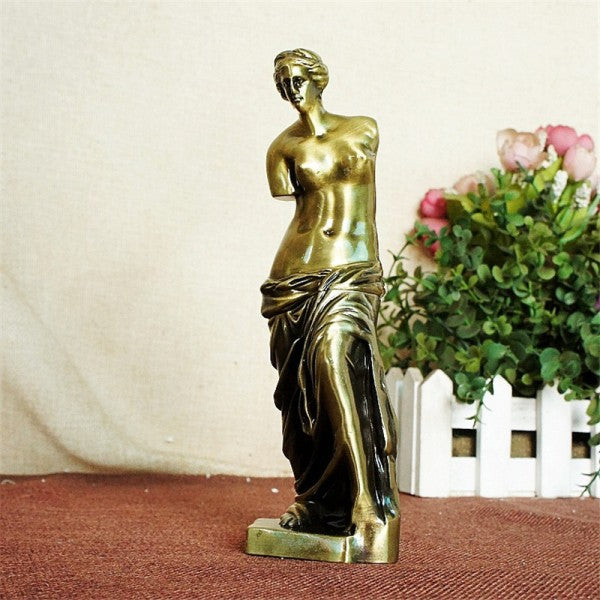 Venus statue - metal figure of the goddess of love and beauty 19 cm