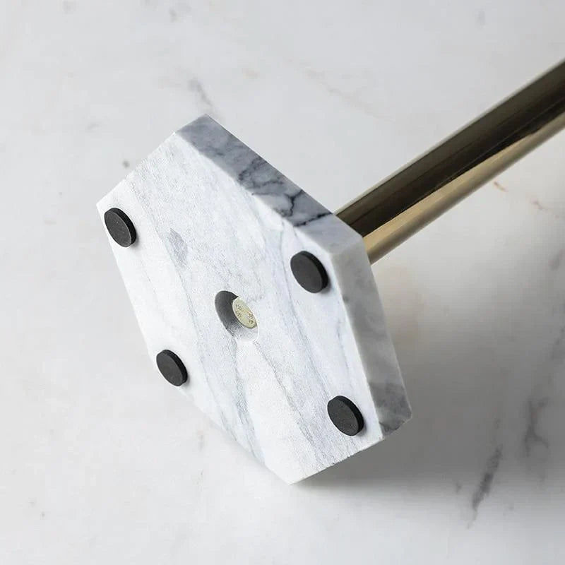 Luxe Marble Kitchen Roll Holder with Metal Base – Stylish and Sturdy