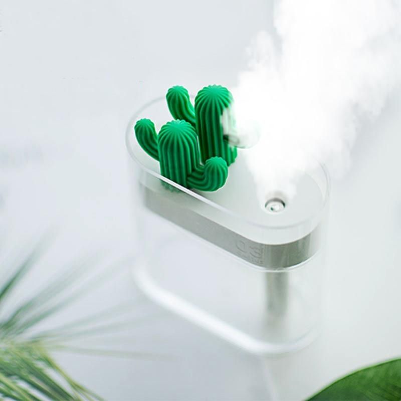 Cactus Aroma Diffuser - Ultrasonic Fragrance Diffuser with Night Light and 160 ml Tank