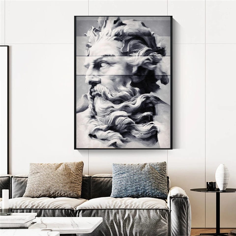 Canvas Painting with Wooden Frame – Artwork on High-Quality Canvas