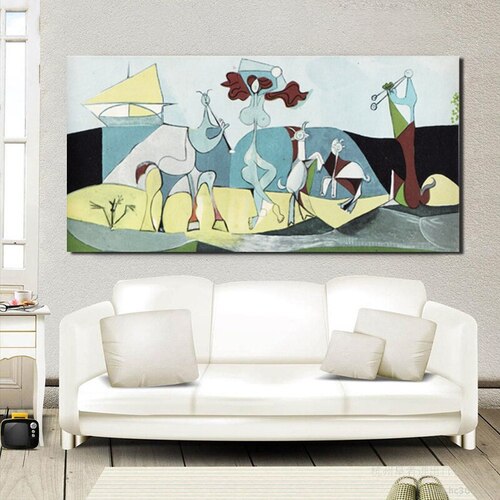 Canvas Painting Inspired by Pablo Picasso – with Wooden Frame and High-Quality Print