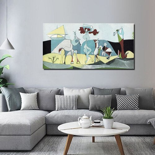 Canvas Painting Inspired by Pablo Picasso – with Wooden Frame and High-Quality Print