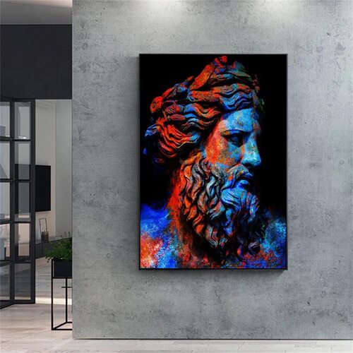 Greek Mythology Canvas Painting – Solid Wood Frame