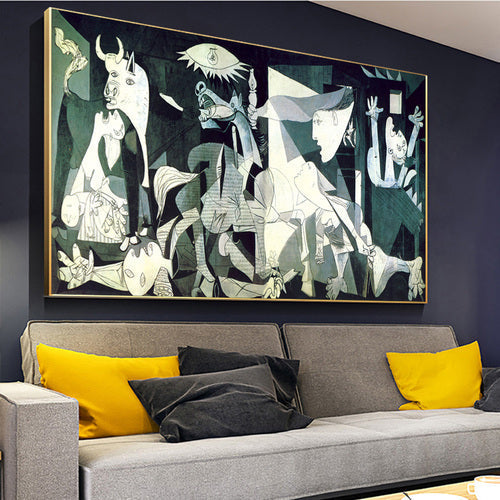 Large Artwork on Canvas – Inspired by Picasso's Guernica