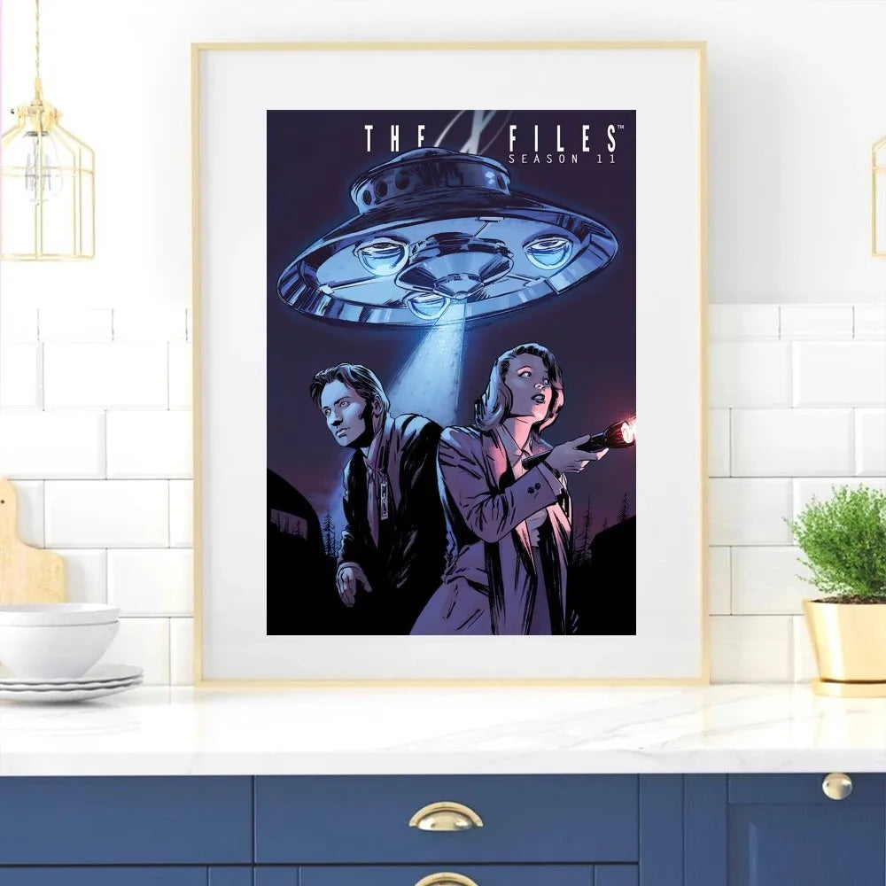 X-Files Poster - Canvas Art for Living Room or Bedroom Decoration