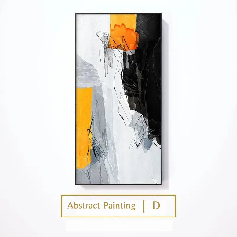 Aurevia Modern Abstract Oil Painting Print on Canvas - Luxury Wall Decoration for Living Rooms