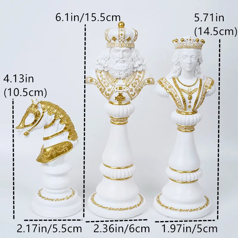 Regalis Decorative Chess Piece for Living Room or Office - Resin Figurines