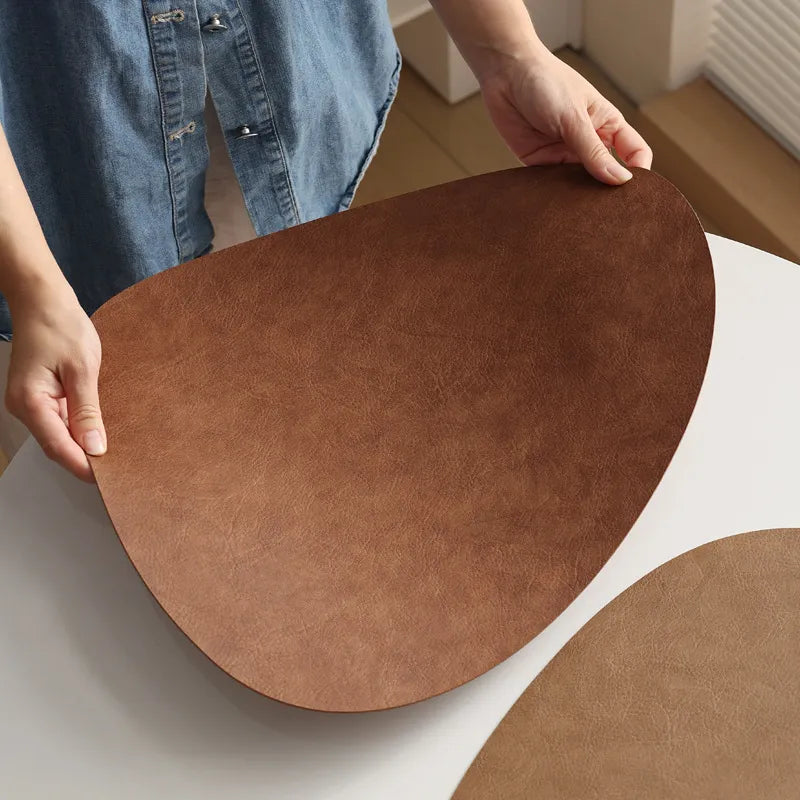 Norwegian Leather Placemat – Traditional Design, Soft Texture and Stylish for Any Dining Room