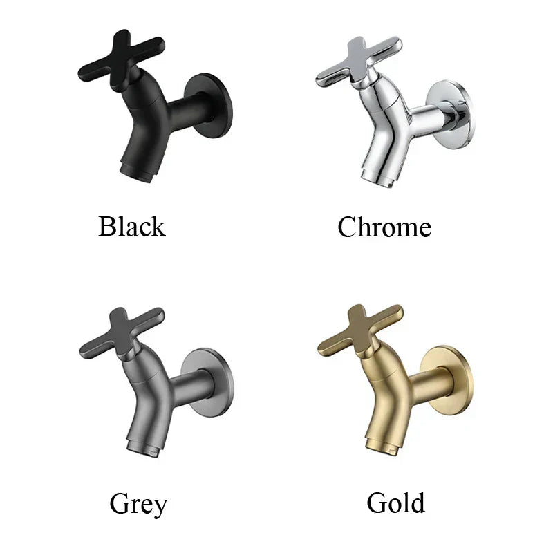 Stylish Brass Wall Tap – Perfect for Bathrooms and Outdoor Spaces