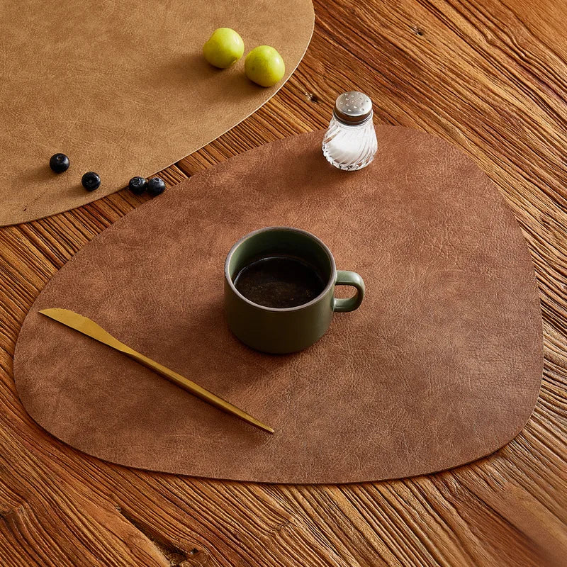 Norwegian Leather Placemat – Traditional Design, Soft Texture and Stylish for Any Dining Room