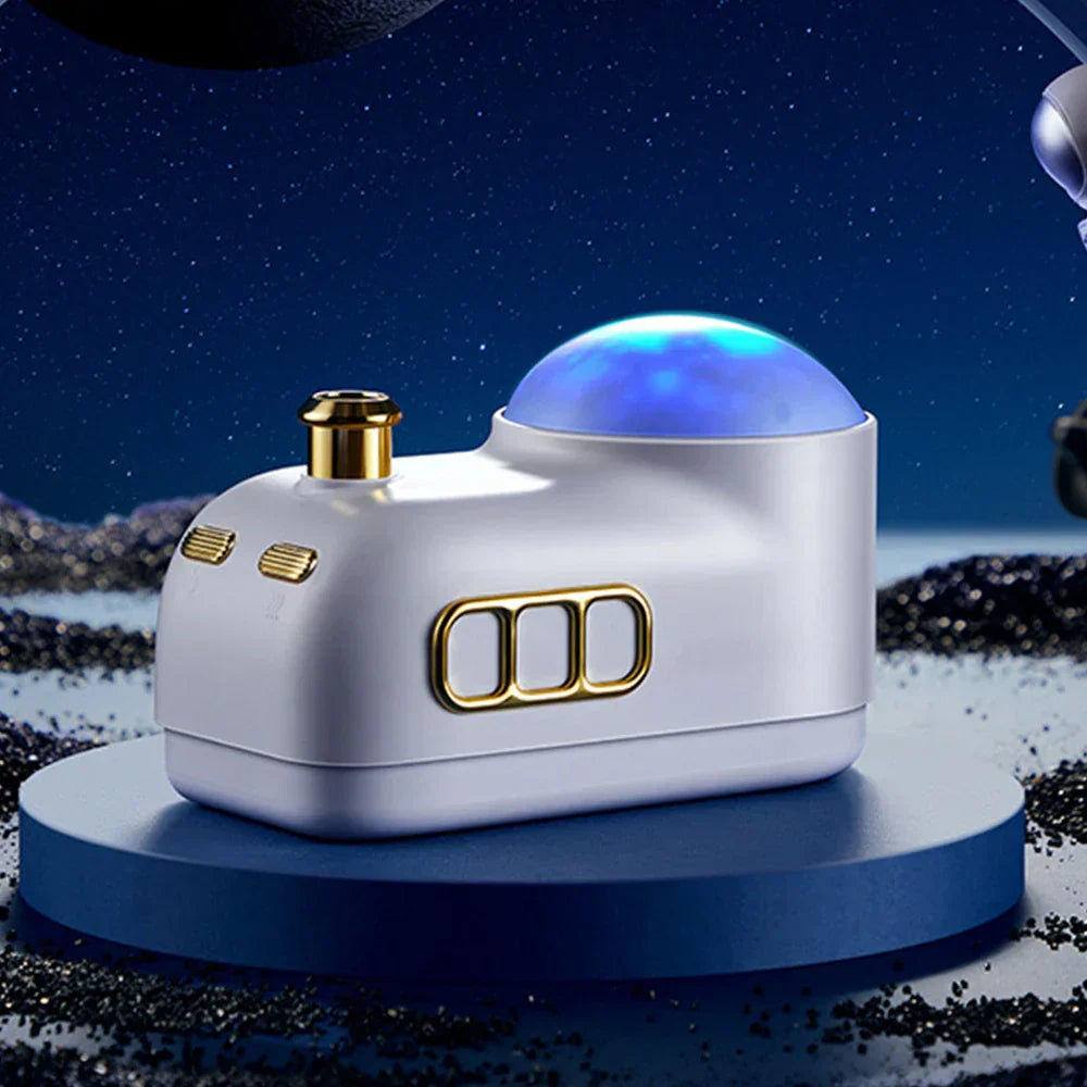 LuminAura - Retro Mini Train Humidifier Design