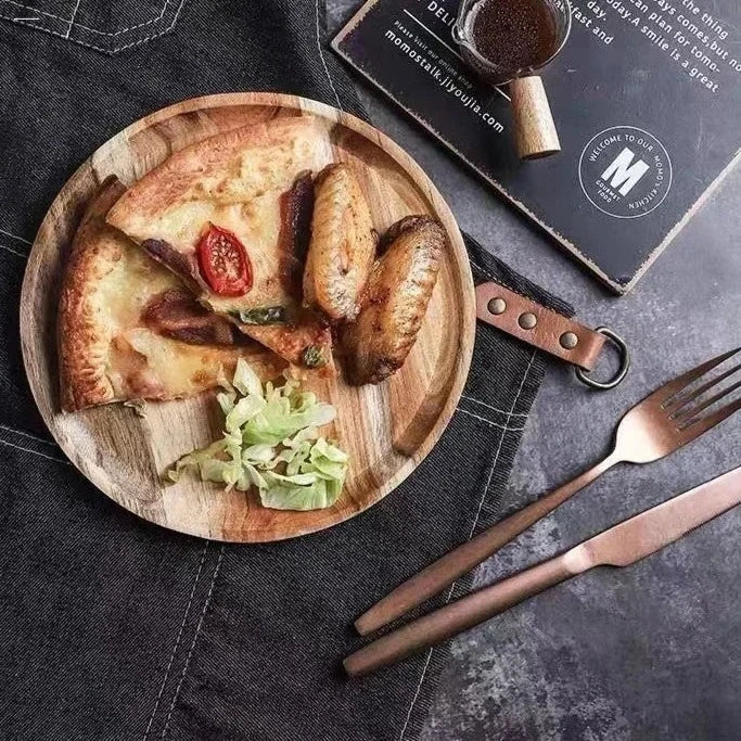 Acacia Wooden Plate Set – Sustainable and Stylish for Every Meal