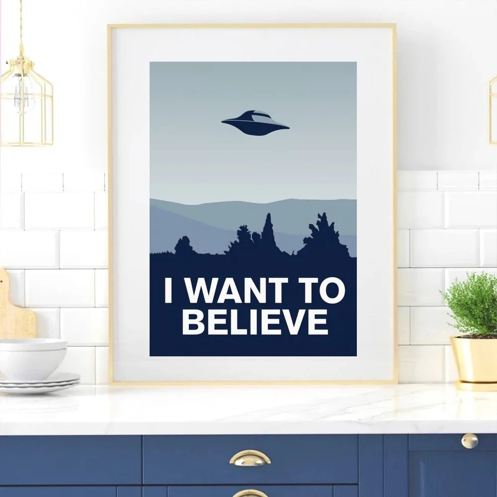 X-Files Poster - Canvas Art for Living Room or Bedroom Decoration