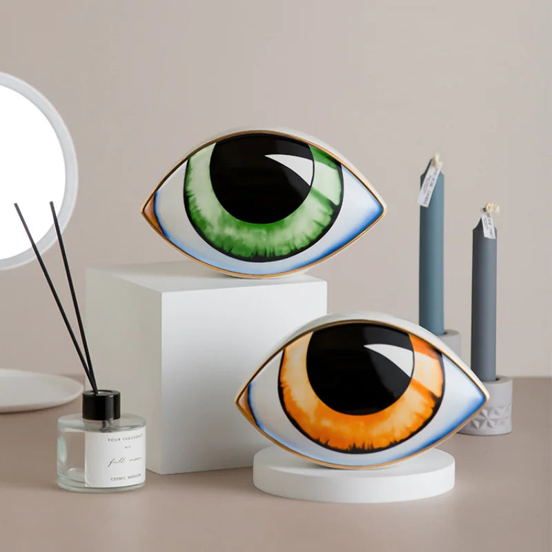 Decorative Ceramic Eye Decoration - Modern Style