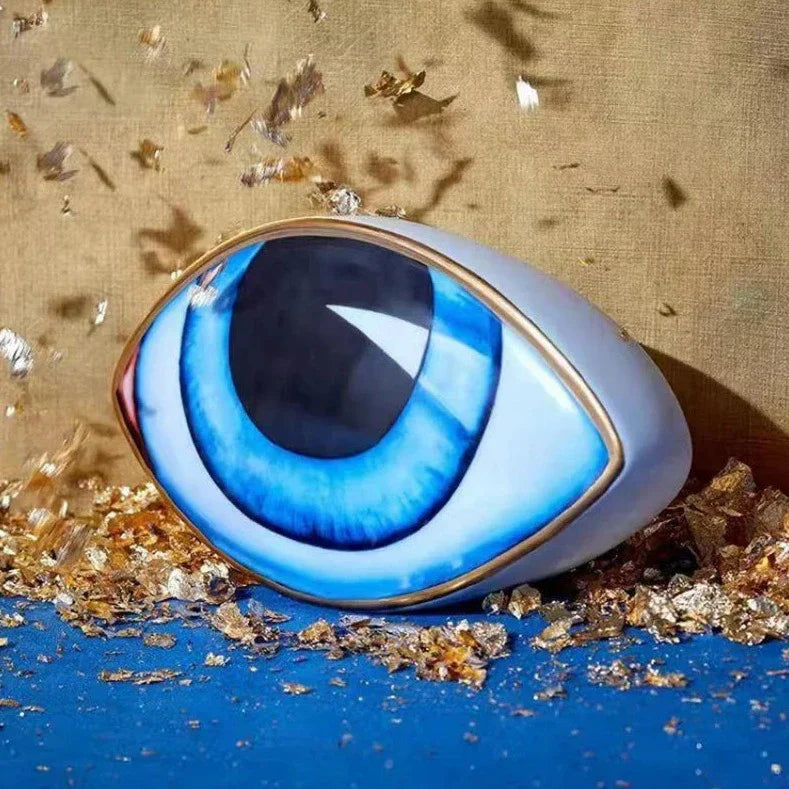 Decorative Ceramic Eye Decoration - Modern Style