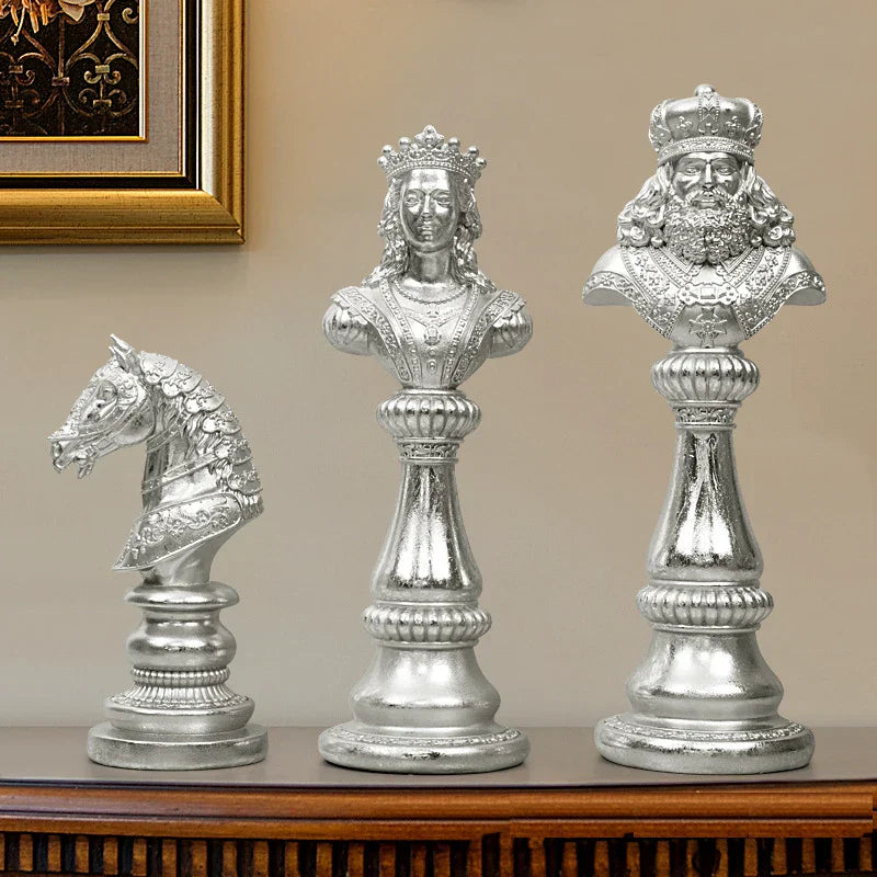 Regalis Decorative Chess Piece for Living Room or Office - Resin Figurines