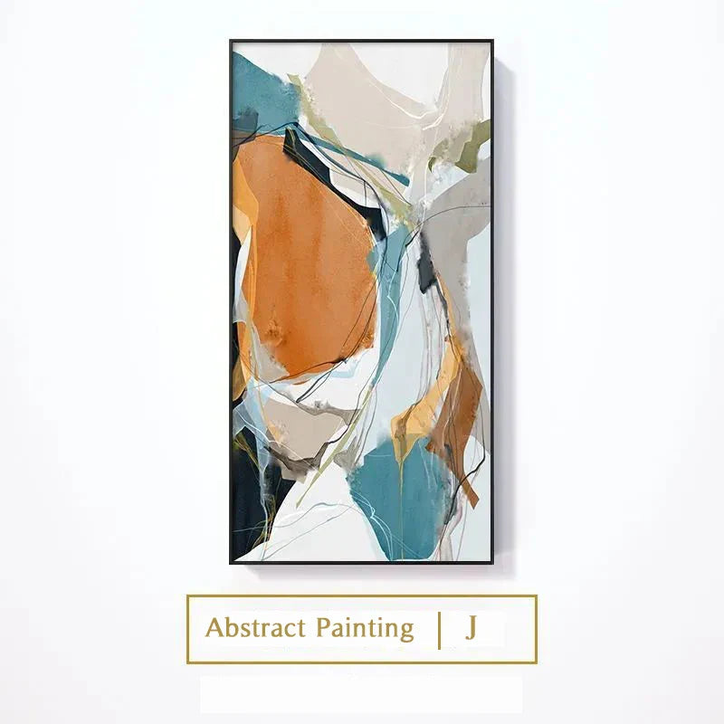 Aurevia Modern Abstract Oil Painting Print on Canvas - Luxury Wall Decoration for Living Rooms