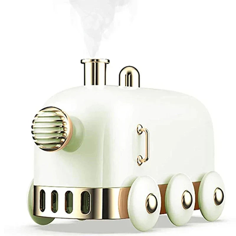 LuminAura - Retro Mini Train Humidifier Design