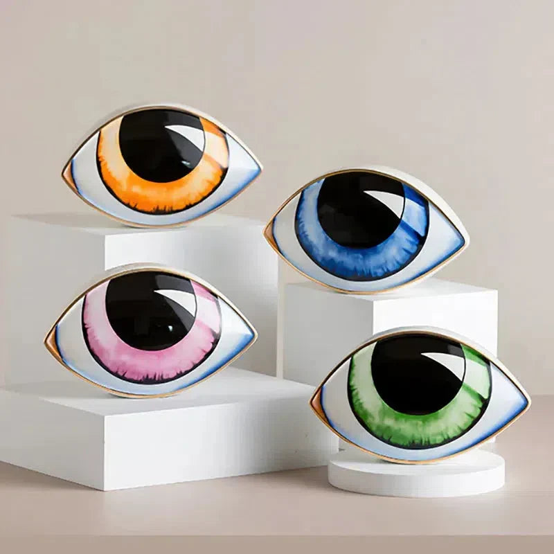 Decorative Ceramic Eye Decoration - Modern Style