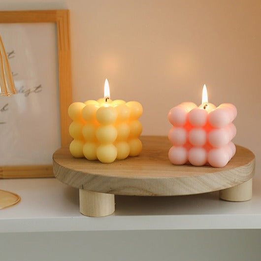 Decorative Bubble Candle - Scented Design Block