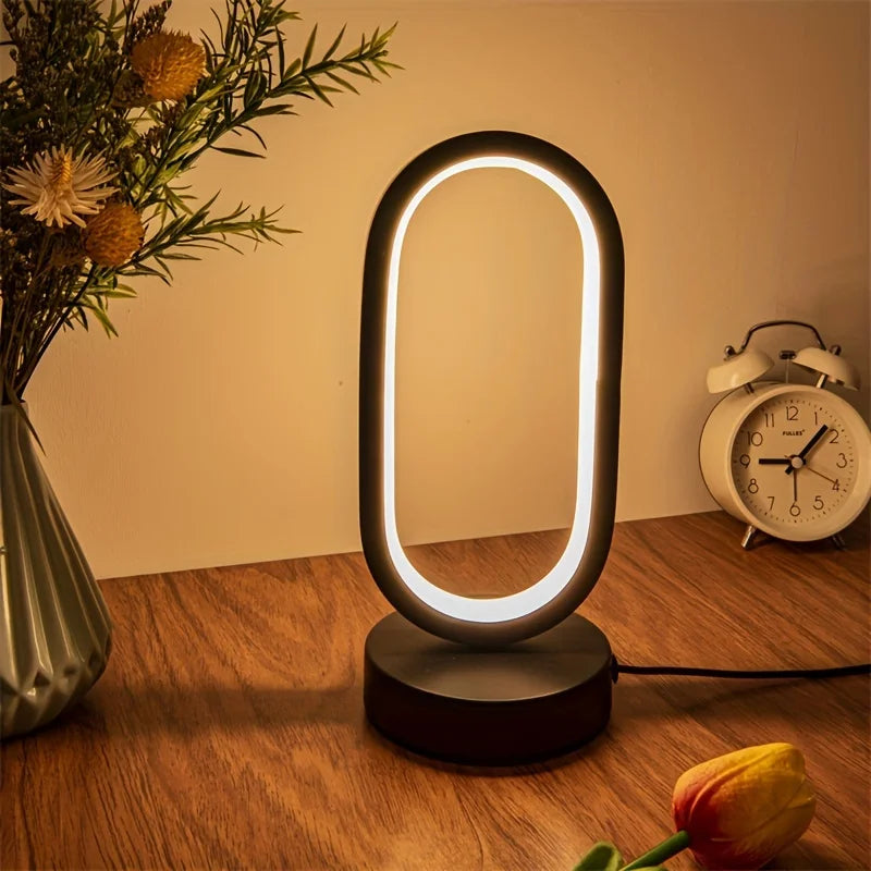 Modern U-Shaped LED Table Lamp - Elegant and Energy Efficient