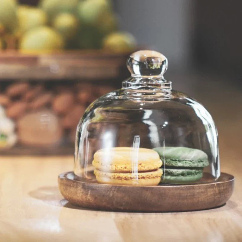 Glass Food Storage Containers with Wooden Lid – Stylish Kitchen Cabinets