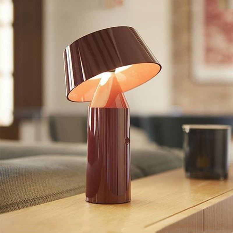 Rechargeable Metal Table Lamp - Multiple Colours, LED Lighting, Ideal for Bedroom and Decoration