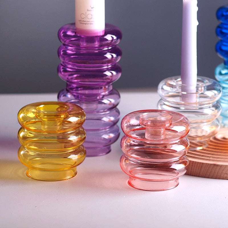 Stylish Glass Candle Holders and Tealight Holders – Colourful Lighting for Any Interior