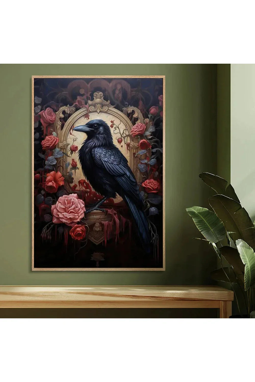 Set of Crows Canvas Posters – Mystical Ravens and Spooky Art