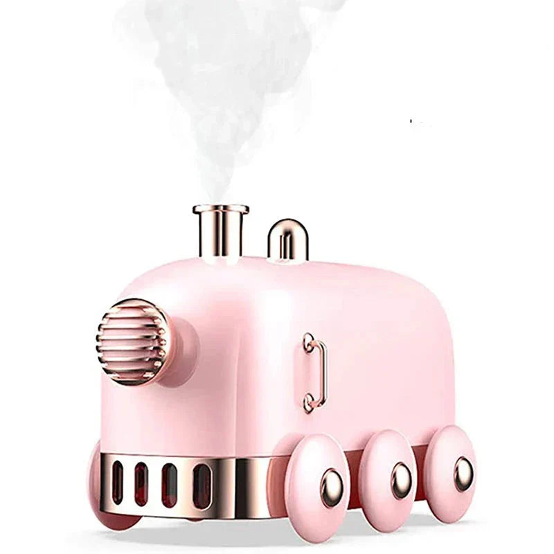 LuminAura - Retro Mini Train Humidifier Design