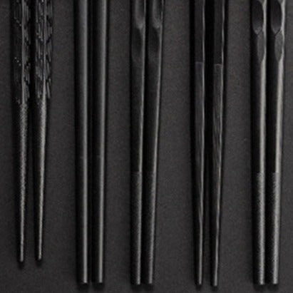 Luxury Wooden Sushi Chopsticks - Available in Black, Red, Green, and Blue