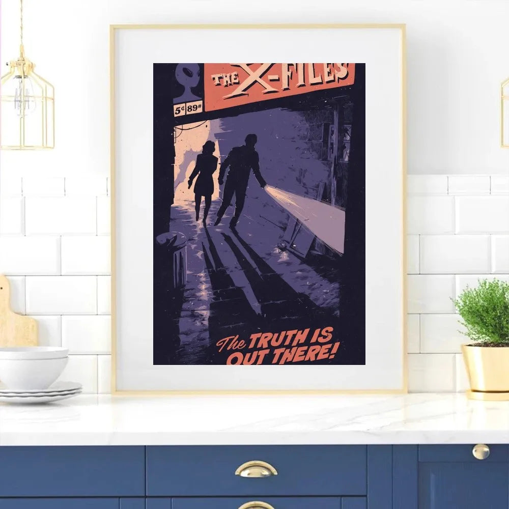 X-Files Poster - Canvas Art for Living Room or Bedroom Decoration