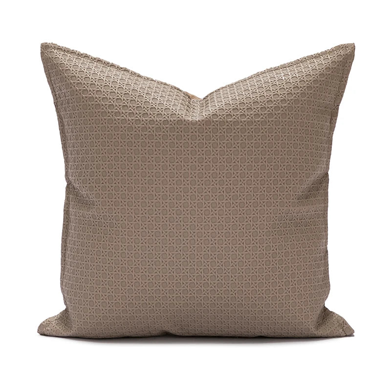 Norwegian Cushion Cover in Resin 45x45 cm - Cream, Brown and Beige