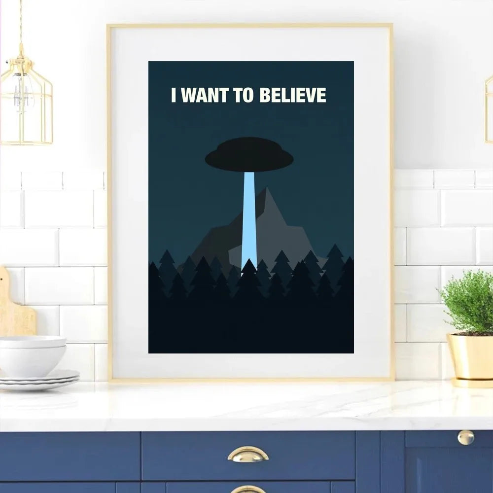 X-Files Poster - Canvas Art for Living Room or Bedroom Decoration