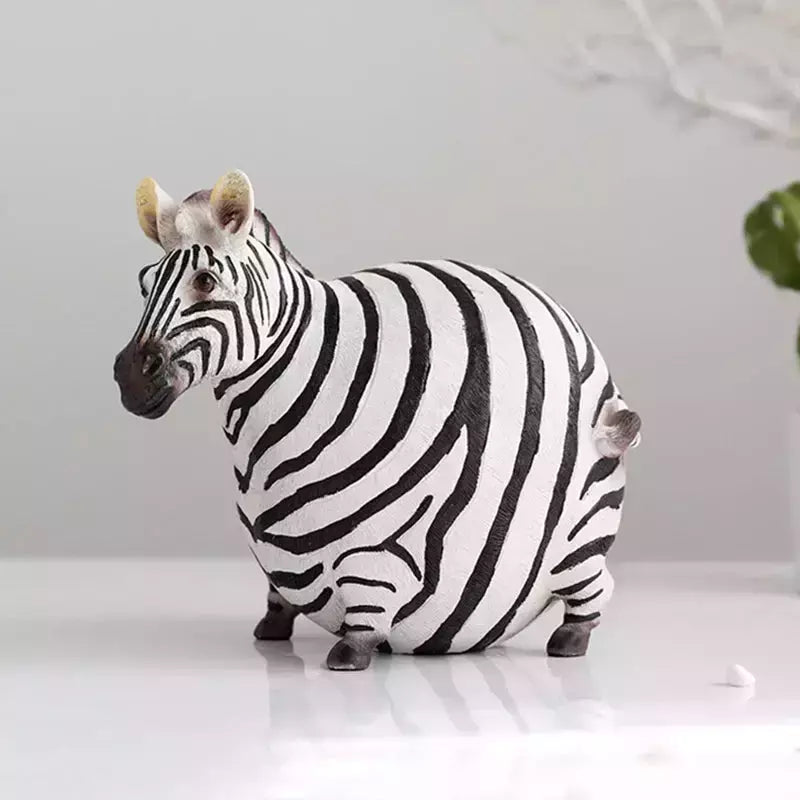 Cute zebra decoration made of durable resin 16 x 20 cm – stylish and modern