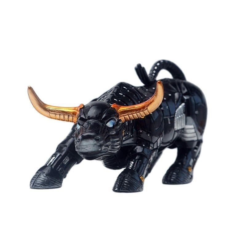 Bull Sculpture Bullish Crypto Investor – Strong Resin Sculpture