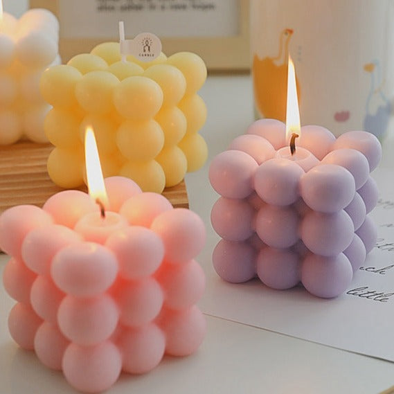 Decorative Bubble Candle - Scented Design Block