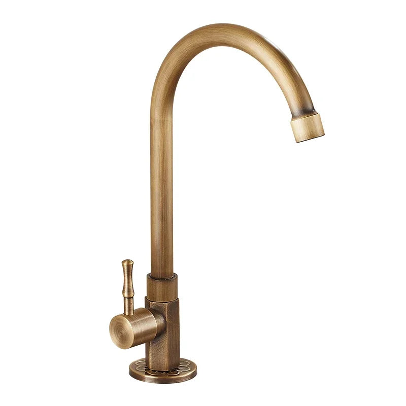 AquaLuxe - Elegant Brass Kitchen Tap | Classic Design