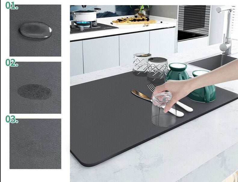 Kitchen Mat DryGuard - Super Absorbent and Non-Slip - Protect Your Worktop