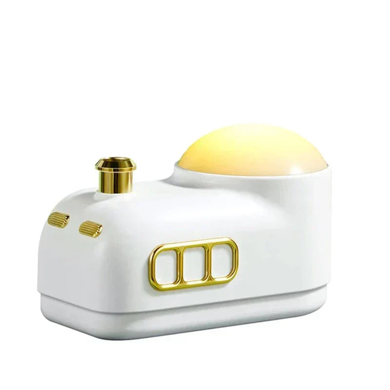 LuminAura - Retro Mini Train Humidifier Design