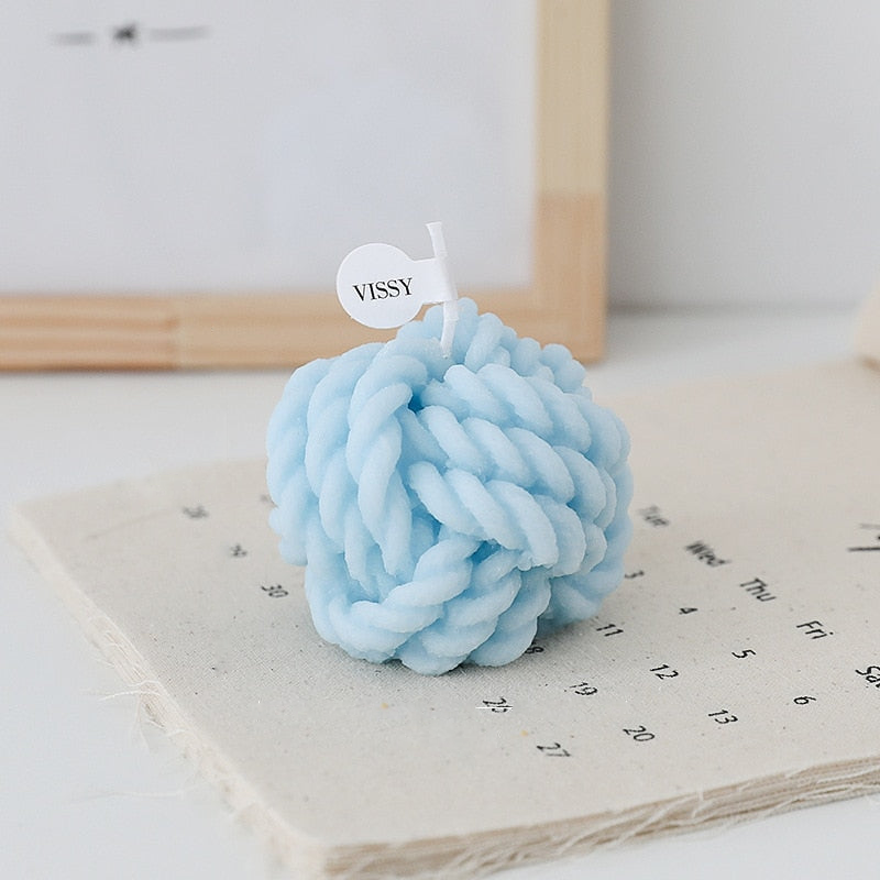 Wool Knot Texture Candle - Handmade Luxury Candle