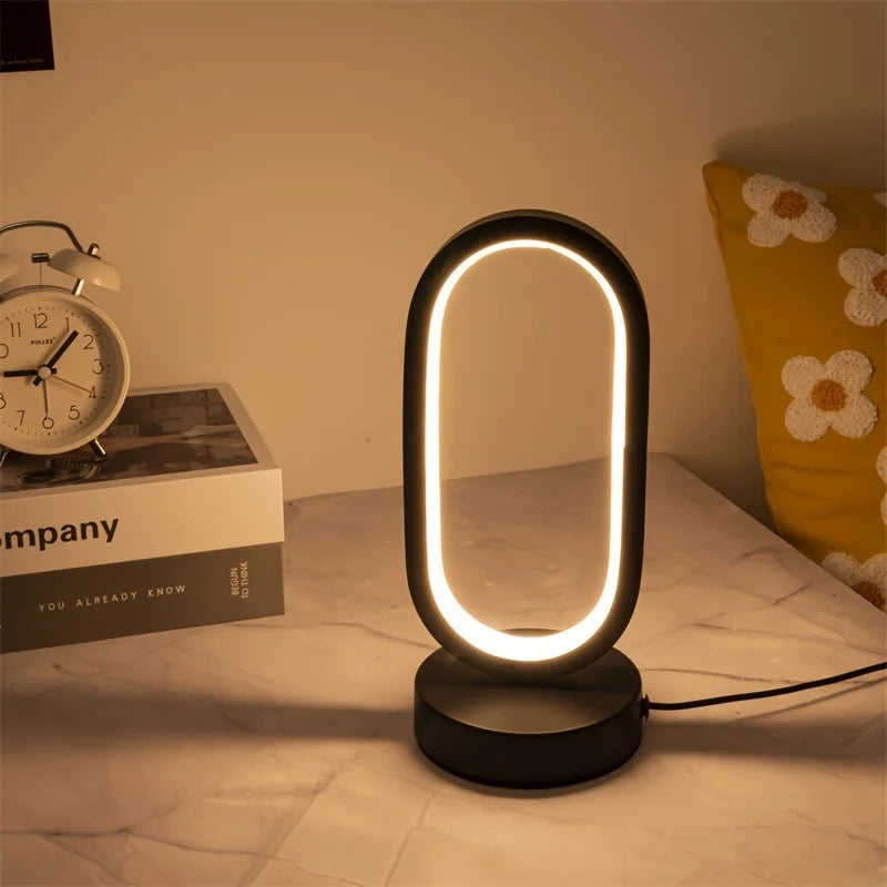 Modern U-Shaped LED Table Lamp - Elegant and Energy Efficient