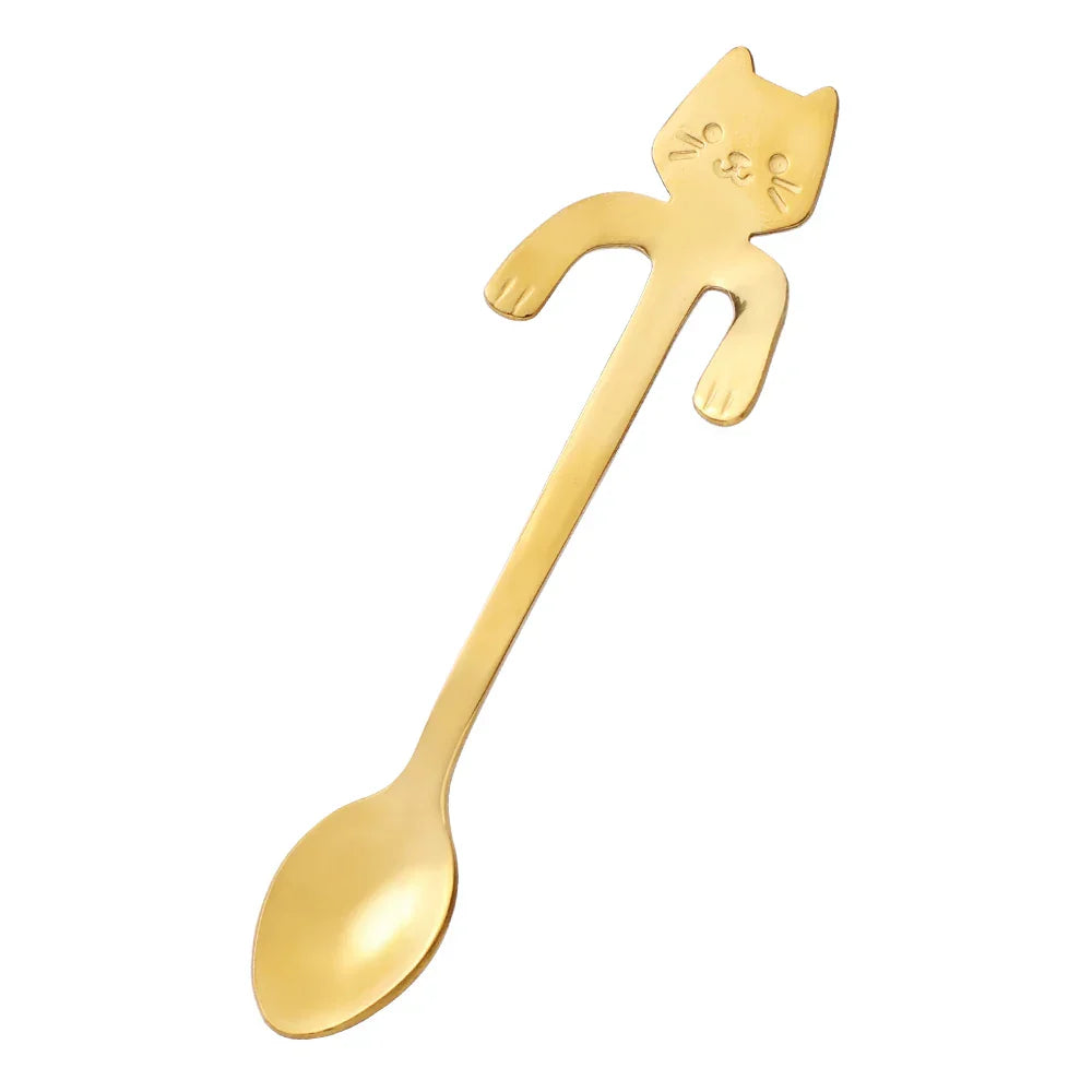 KAPRI - Cute Mini Stainless Steel Spoon in Cat Design