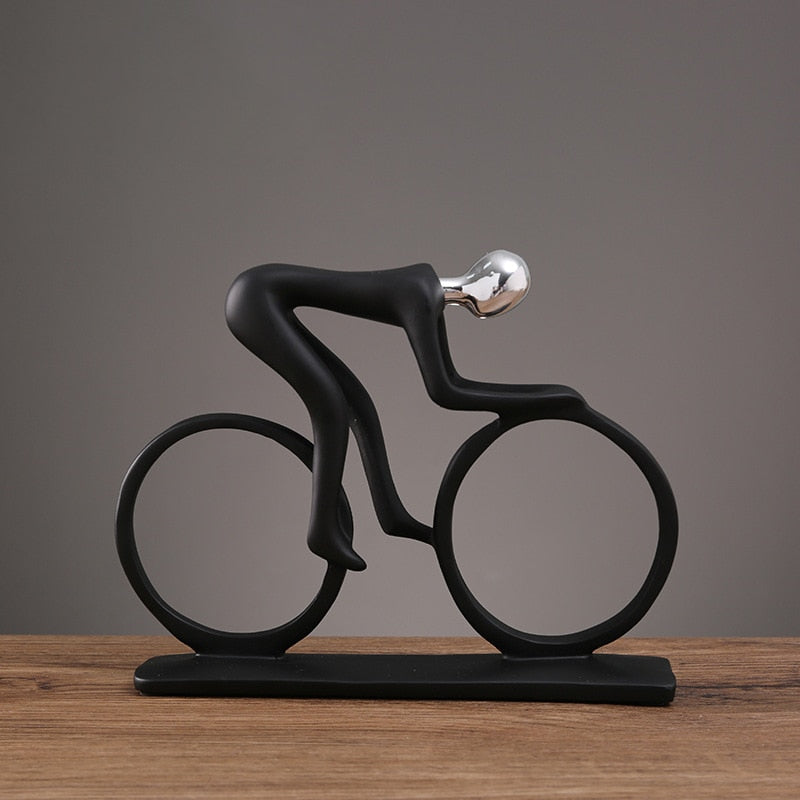 SylvaMotion - Abstract Norwegian Cyclist Sculpture