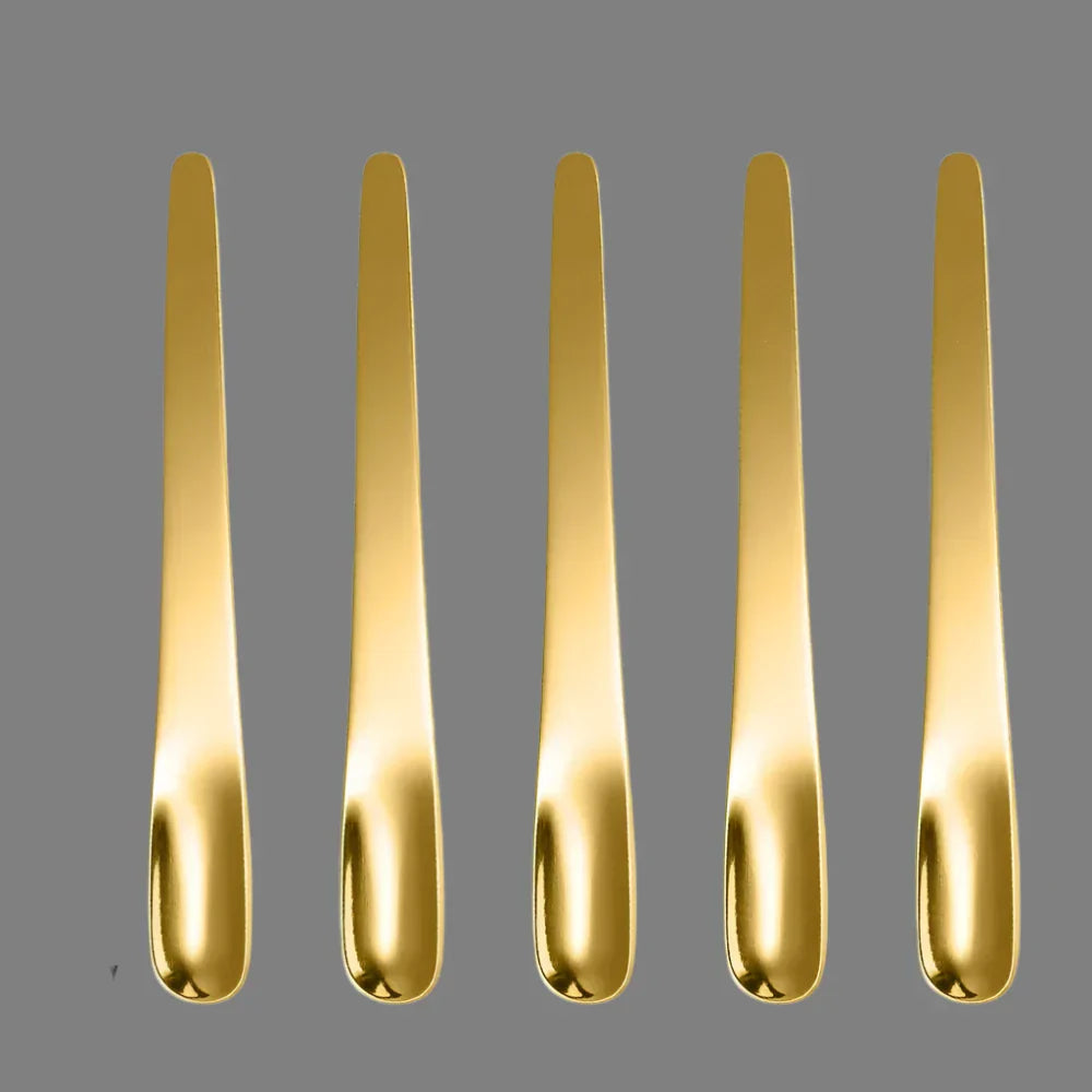 KOFI - Set of Gold Coffee Spoons 5 pieces - Stainless Steel