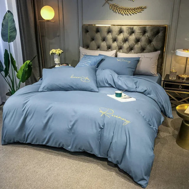 Luxe Embroidered Duvet Cover