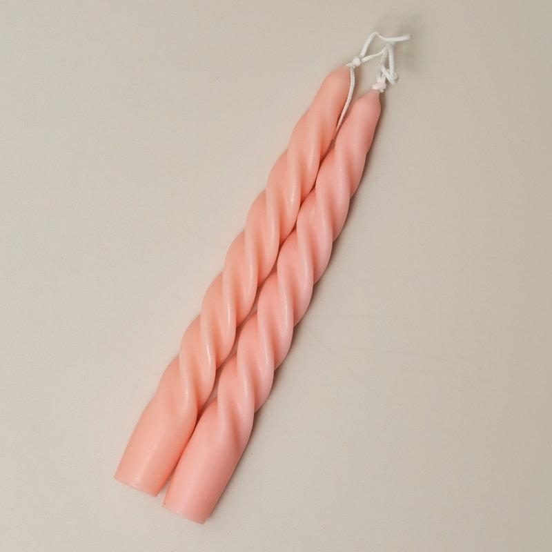 Candy Cane Shaped Candles - 2-Piece Set