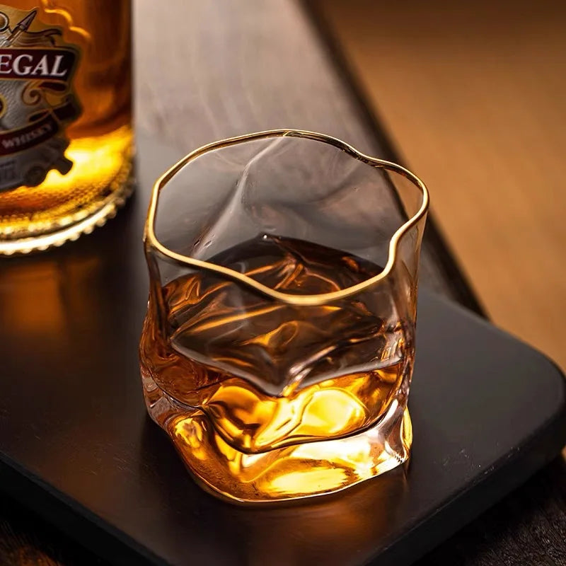 Textured Whisky Glasses – Luxury Drinking Experience of 300ml