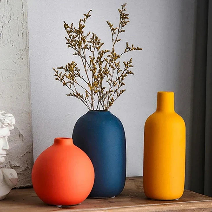 Norwegian Ceramic Vase – Handmade with Refined Design in Various Colours