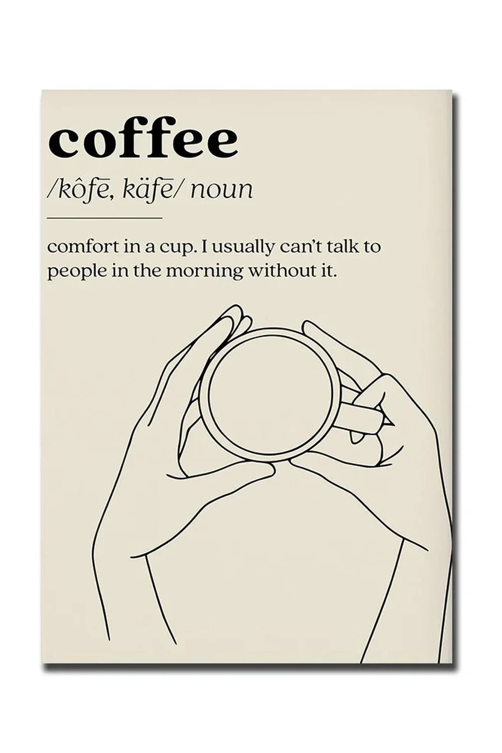 Good Morning Coffee Art Poster on Canvas